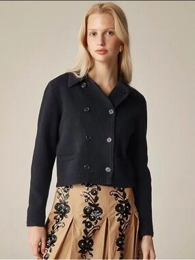 NWOT J.Crew Marielle cropped cardigan Double-Breasted